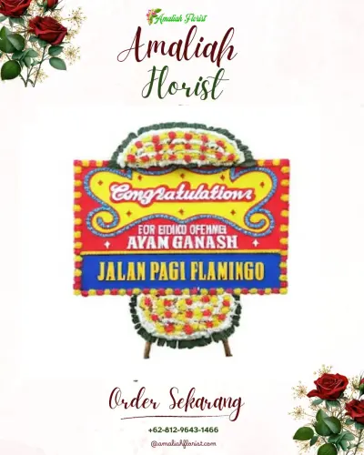 Bunga Papan Congratulation di Kramat Utara